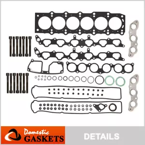 Fits 98-05 Lexus GS300 SC300 IS300 3.0L DOHC Head Gasket Set Bolts 2JZGE - Picture 1 of 9
