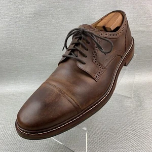 Zapatos con cordones Cole Haan Oxford de cuero marrón punta redonda talla 12M - Imagen 1 de 12
