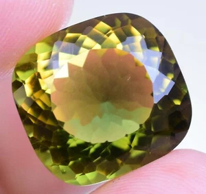 Natural Bi-Color Tourmaline 14.70 Ct Cushion Cut Rare Certified Loose Gemstone - Picture 1 of 6