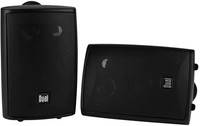 NEW Dual Indoor Outdoor 3 Way 4" Speakers Black LU47PB