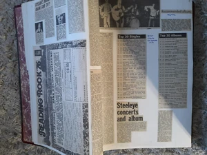 Large 1970's Magazine Cuttings Album Pop Rock Music Dylan Blondie Kate Bush Rare - Picture 1 of 23