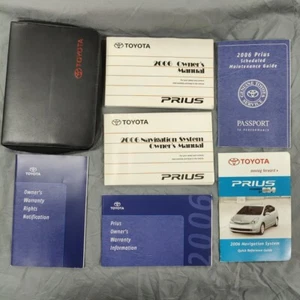 Toyota Prius 2006 manual del propietario folleto de garantía estuche de cuero OEM - Imagen 1 de 11