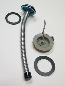 1 Military Army Flexible Metal Spout Nozzle Blitz USMC & 1 Willy Jerry Screw Cap - Picture 1 of 6