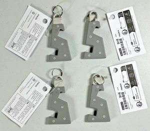 IKEA YUPPIENALLE Gray Portable Folding Cellphone Stand With Key Ring Set of 4 - Picture 1 of 4