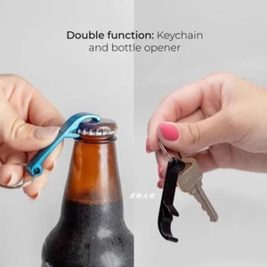 Abridor de botellas de metal logotipo gratis 9 colores llavero y portátil regalo/boda/fiesta - Imagen 1 de 13