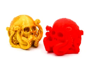 Octo Skull Figurine – Creative Home Decor, Perfect Gift Idea - Picture 1 of 8