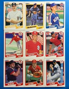 🔹 13: 1990 FLEER BASEBALL CARDS LOT - DAN QUISENBERRY, ERIC PLUNK... - BASE SET - Photo 1 sur 4