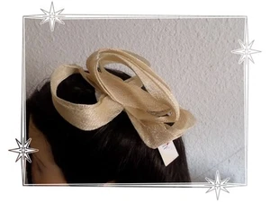 Magnifique Pince Barrette Bibi Noeud de Cérémonie Mariage En Sisal Lafayette - Imagen 1 de 3