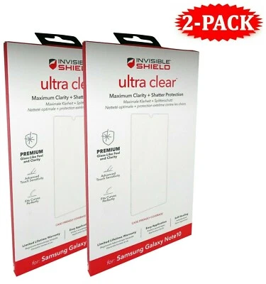 ZAGG Samsung Galaxy Note 10 Premium Clear Glass-Like Screen Protector - 2 Pack - Image 1 of 4