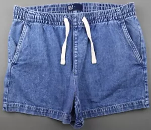 Pantaloncini Jeans Donna 2021 Gap Pull On Med Jane Elasticizzati Vita Coulisse Taglia L - Foto 1 di 6