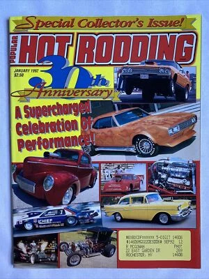 1992 Jan. Popular Hot Rodding Magazine Drag Racing’s Major Milestone (CP178) - Image 1 of 3