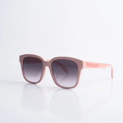 Gafas de sol Alexander McQueen AM0331SK para mujer rosa rectangular 56 17 145 nuevas con etiquetas Foto 1 de 4