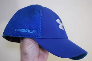 Under Armour Golf Baseball Hat Youth XS S Blue Fitted - Picture 1 of 11