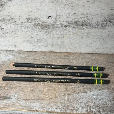 Lot of 3 Dixon Tri-Conderoga Woodcase Pencil, HB #2, Black Barrel READ BELOW - Image 1 of 4