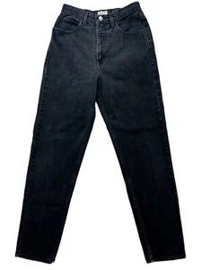 Vintage Guess Jeans Black Denim Relaxed Tapered high rise 28x30 USA Made (tag31 - Picture 1 of 8