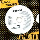 DVD de démonstration de produit neuf Roland Boss / 2005 - pochette carte DVD