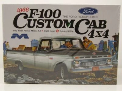 Ford F-100 Personalizzato Cab 4x4 Pick Up 1966 Kit Modellismo Plastica 1:25 - Immagine 1 di 4