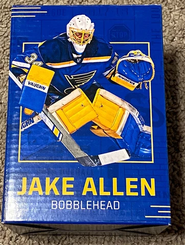 ST. LOUIS BLUES SGA JAKE ALLEN BOBBLEHEAD 11/29/17 NEW IN BOX NHL FREE SHIPPING Cover