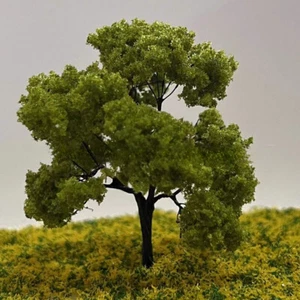 Lotto 4pz miniature scala HO/OO alberi da giardino piante verdi autunno paesaggio ferroviario - Foto 1 di 9