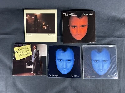 1980's Phil Collins 45's One More Night, Sussudio, Don't Lose My Number - Imagem 1 de 4