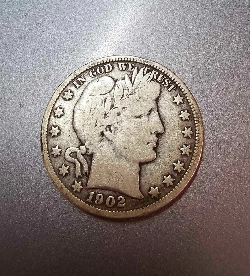 1902-O Barber Silver Half Dollar- B27 - Image 1 of 3