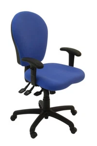 Albion Chairs Uni105A fully adjustable task/operator chairs in blue - Picture 1 of 8