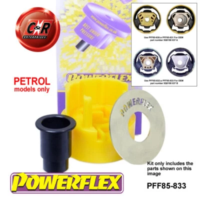 Powerflex Haz 2018on Fr Bajo Motor Mnt Híbrido Cojinete Grande Para VW T-Roc - Imagen 1 de 4