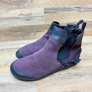 XERO Vienna Mujer Talla 10.5 Lona Cremallera Lateral Botines Negro Rojo - Imagen 1 de 6