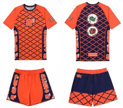 Hot Sale Brand New Albino & Preto, NESM Training Rash guard SS and fitted short - Image 1 of 4