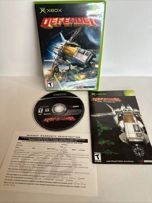 Defender XBOX  Game Complete w Manual & Midway Registration Card Fast Shipping - Image 1 of 4