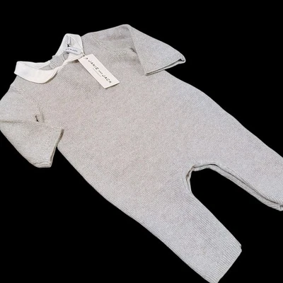 Suéter Janie And Jack Signature Bebé Cuello Una Pieza Talla 0 3 Meses Gris Foto 1 de 4