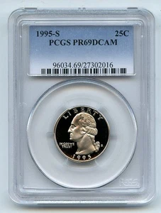 1995 S 25C Washington Quarter Proof PCGS PR69DCAM - Picture 1 of 1