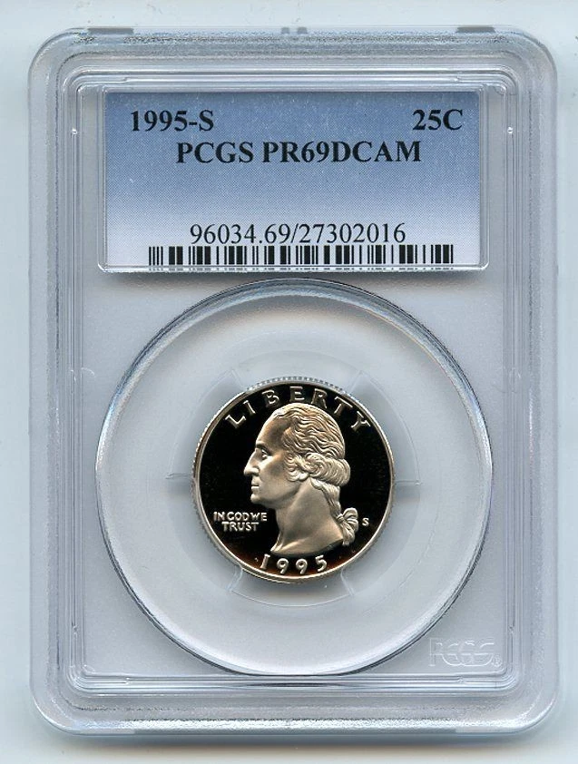 1995 S 25C Washington Quarter Proof PCGS PR69DCAM - Image 1 of 1