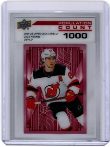 2024-25 Upper Deck #PC-54 Jack Hughes Population Count 1000 - Picture 1 of 1