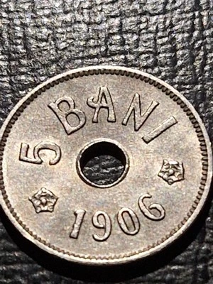 Romania 5 bani - 1906, "J" - Kingdom ; Carol I /  #KM31  ; - Image 1 of 4