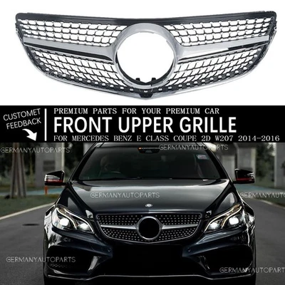 Empuñadura de parachoques plateada para Mercedes Benz Clase E W207 2014-16 E250 E350 E400 E500 Foto 1 de 4