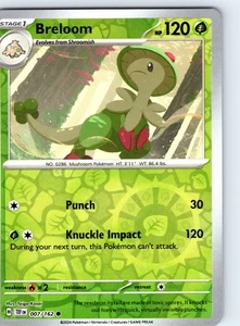 Breloom Common from SV05: Temporal Forces 007/162 LP - Picture 1 of 2