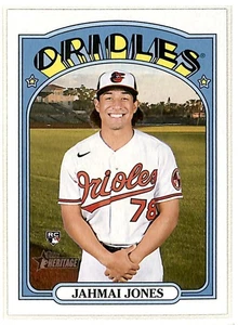 2021 Topps Heritage Jahmai Jones RC Baltimore Orioles #702 - Picture 1 of 2