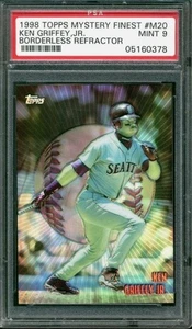 Ken Griffey Jr 1998 Topps Mystery Finest Borderless REFRACTOR #M20 LOW POP PSA 9 - Picture 1 of 2