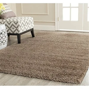 Shag & Flokati Rug - Shag Polypropylene Jute Back -Dark Beig - Picture 1 of 1