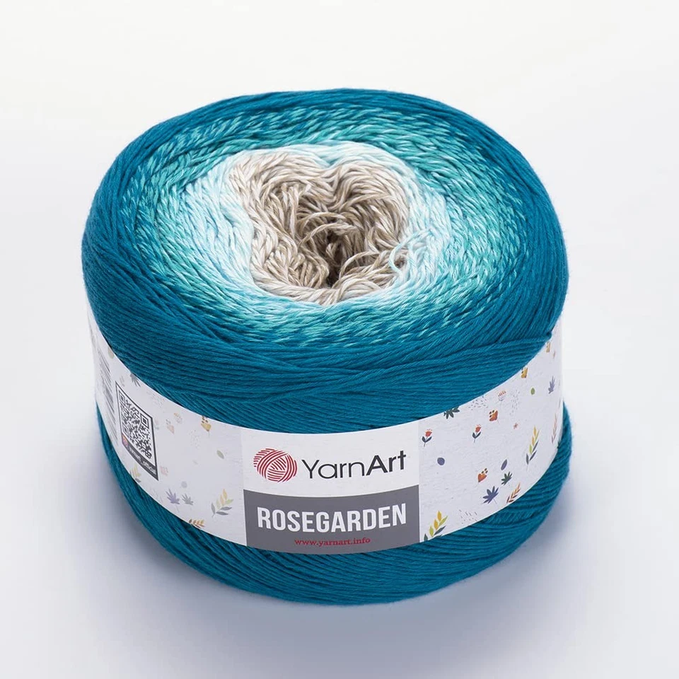 Hilo YarnArt Flores Rosegarden 100% Algodón 250g 1094yds Multicolor Foto 1 de 1