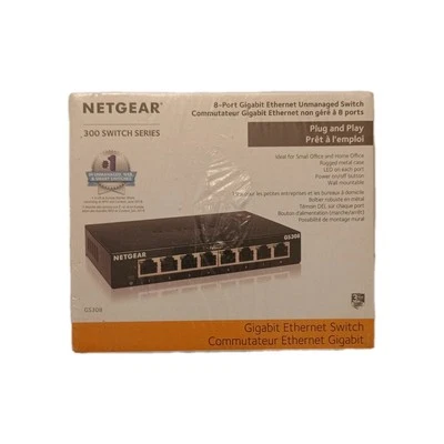 New Netgear 8-Port Gigabit Ethernet Unmanaged Switch GS308 - Image 1 of 4