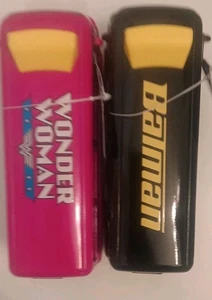 NWT Set of 2 BATMAN & WONDER WOMAN HTF Diecast Pullback Busses - GREAT GIFT - Picture 1 of 14