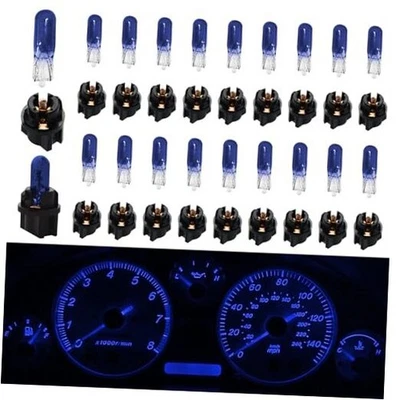 20 PIEZAS Luces de Instrumento Coche T5, Bombillas de Cuadro de Instrumentos, 12V 1.2W Azul Único Foto 1 de 4