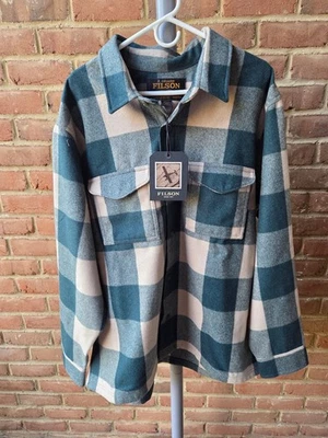 Filson Wool Jac-Shirt Pine/Beige Check - Size 2XL (XXL) - NWT - Image 1 of 4