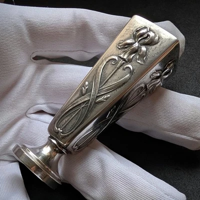 Jugendstil Petschaft 800 Silber Martin Mayer Mainz alt antik c. 1910 - Bild 1 von 4