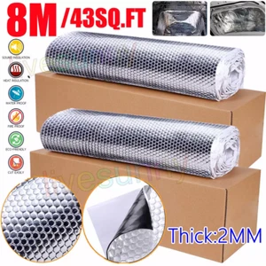 2stk Alubutyl Dämmmatte 0,5x4m - 4m² Selbstklebend AntiDröhn Fahrzeugdämmung 2mm - Bild 1 von 19