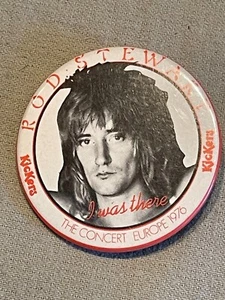 RARE VINTAGE 1976 ROD STEWART Badge concert Kickers shoes 5cm VGC ( I WAS THERE ) - Bild 1 von 3