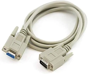 100 Foot DB9 Male to Female RS232 Extension Serial Cable - 28 AWG Shielded - Afbeelding 1 van 6