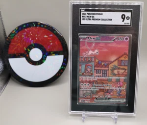 PSA 9 MINT Mew ex Black Star Promo Full Art Holo SV 151 UPC Pokemon 2023 053 - Foto 1 di 1